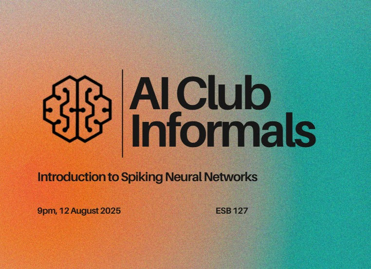 AI Club Informals: Introduction to Spiking Neural Networks — event artwork