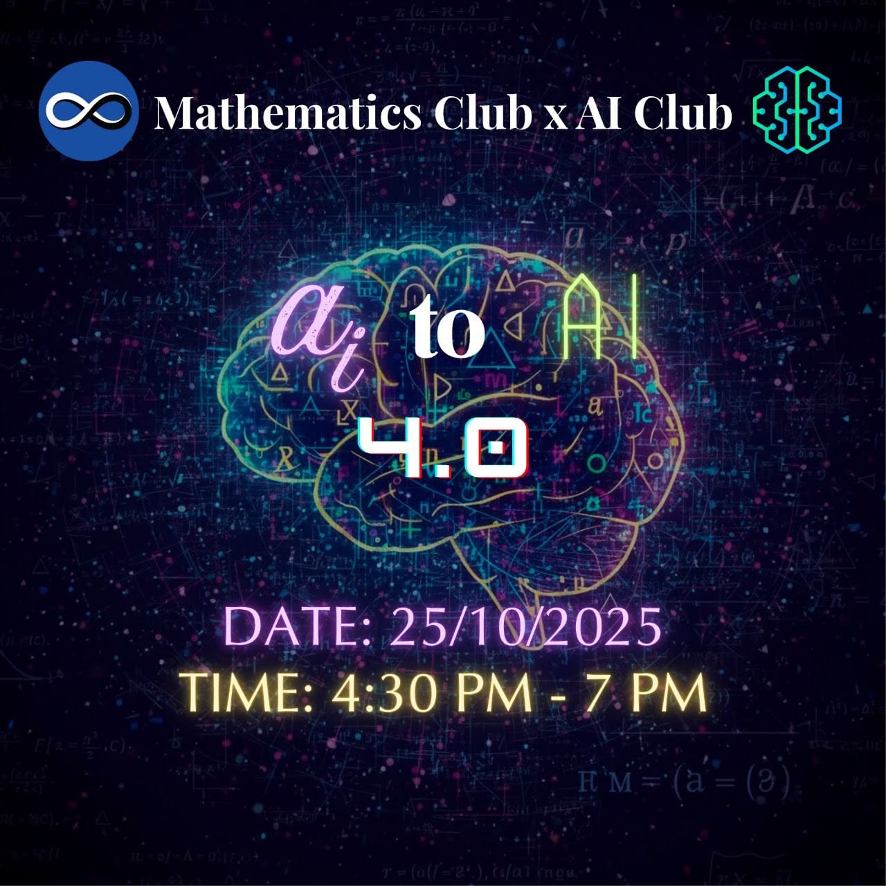 a_i to AI: Where Math Meets ML — event artwork